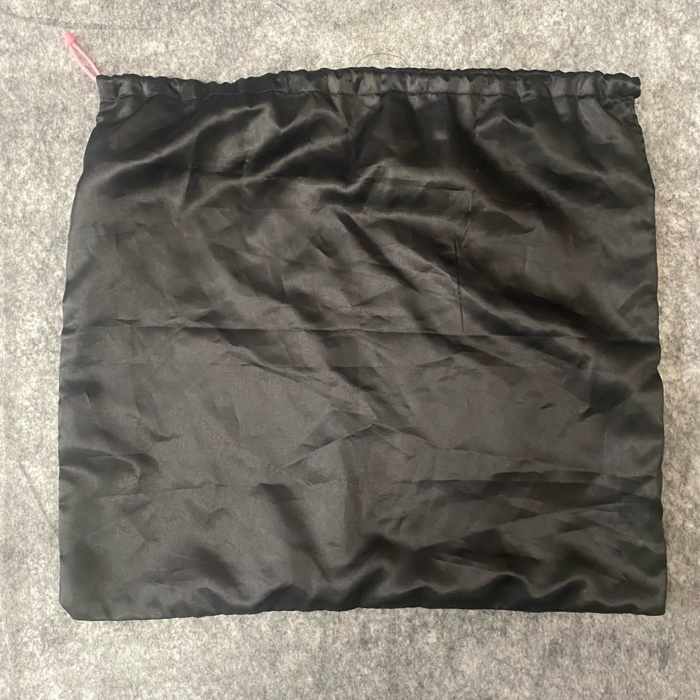Betsey Johnson Dust Bag Storage Purse Shoes Travel Black 21 x 20” Drawstring - Picture 3 of 11